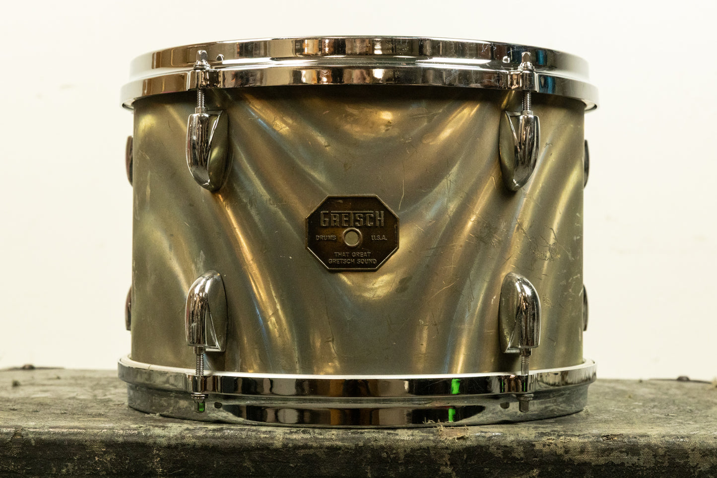1970s Gretsch 8x12 Moonglow Satin Flame Tom