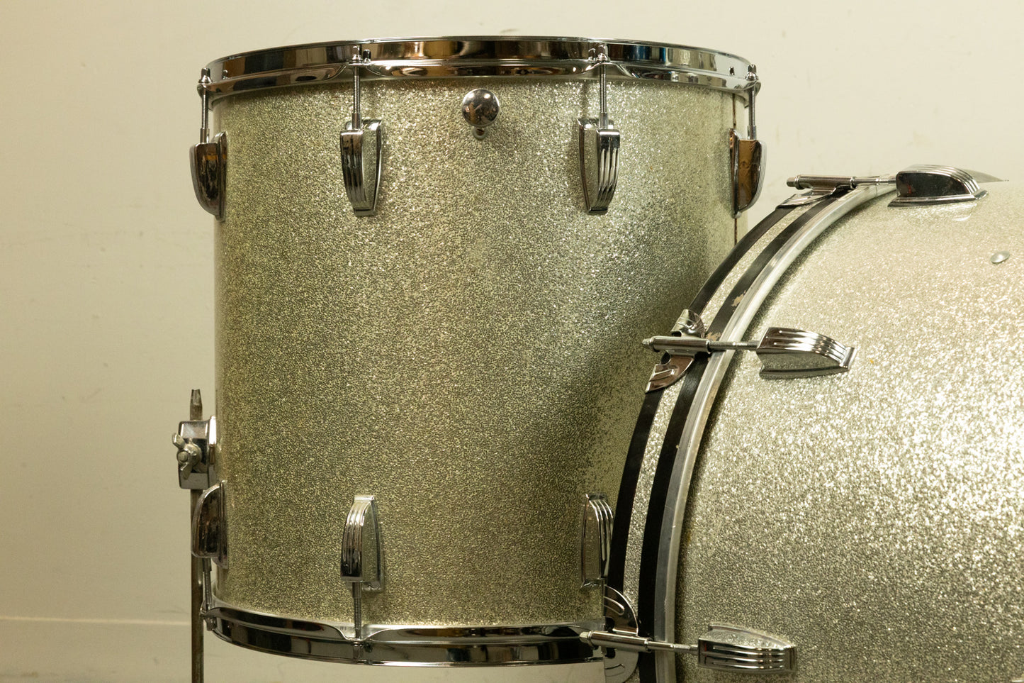 1970s Ludwig Silver Sparkle "Super Classic" Drum Set