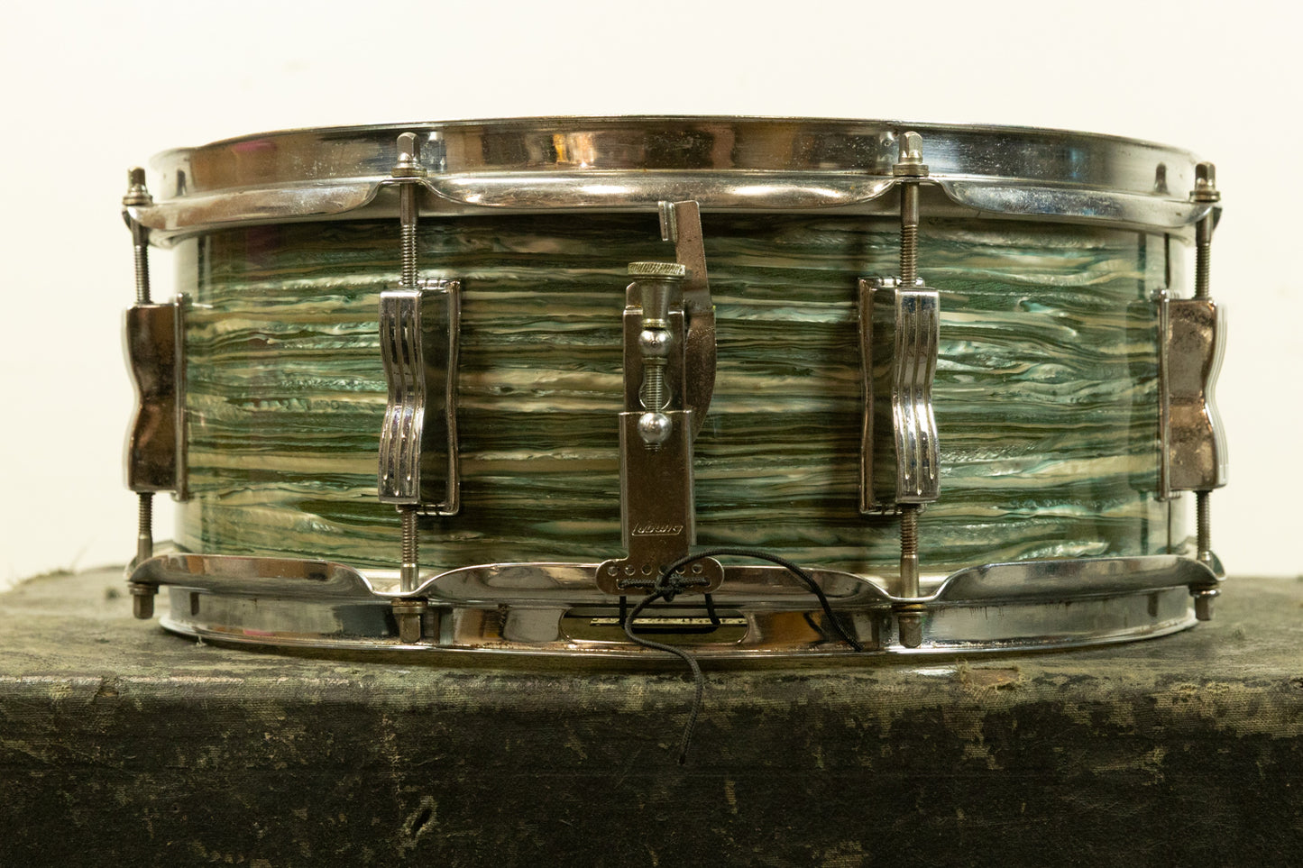 1960s Ludwig 5x14 Oyster Blue Jazz Festival Snare Drum
