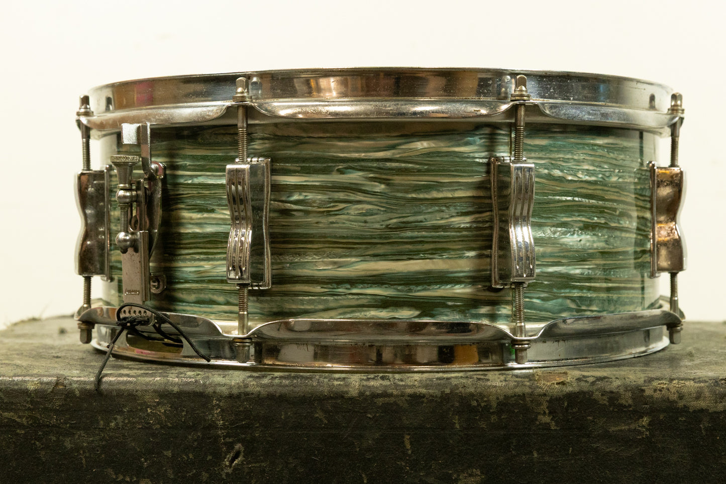 1960s Ludwig 5x14 Oyster Blue Jazz Festival Snare Drum