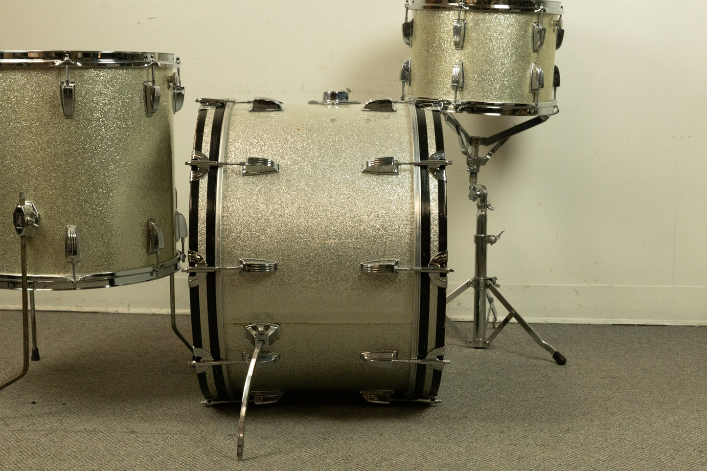 1970s Ludwig Silver Sparkle "Super Classic" Drum Set