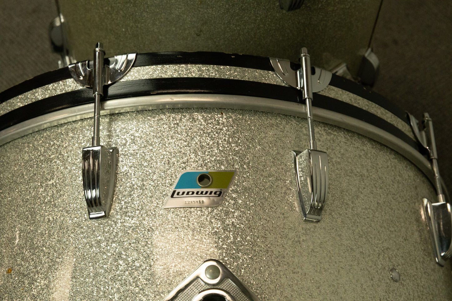 1970s Ludwig Silver Sparkle "Super Classic" Drum Set