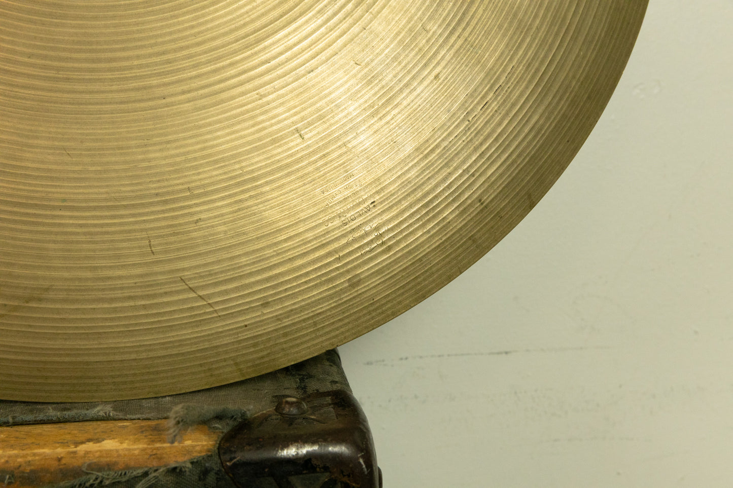 1960s Zildjian 20" A Ride Sizzle Ride Cymbal 2003g