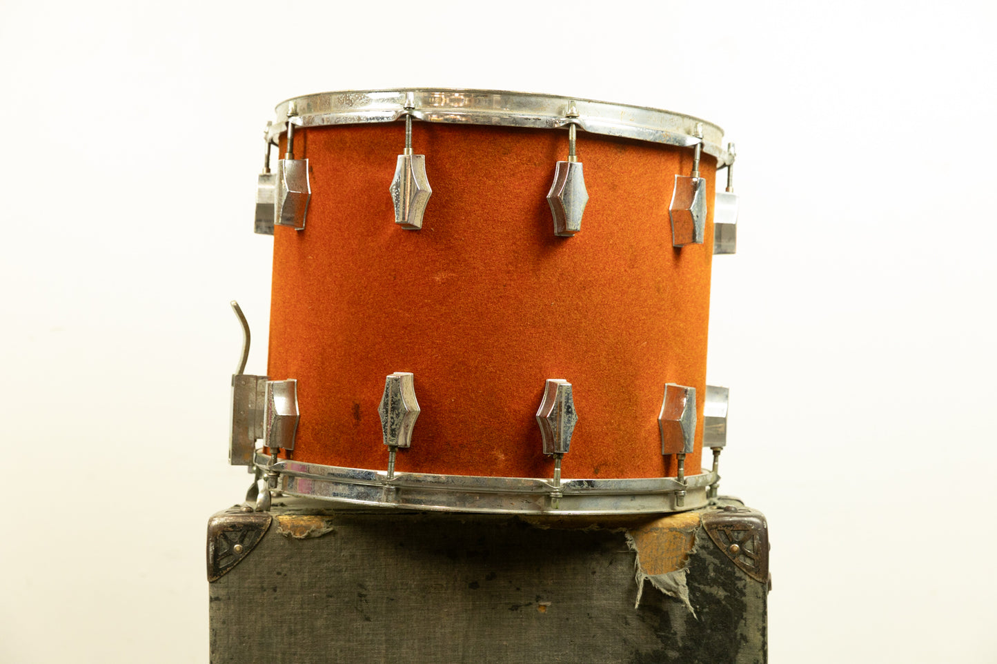 Vintage Fibes 12x15 Red Fivel Parade Snare Drum