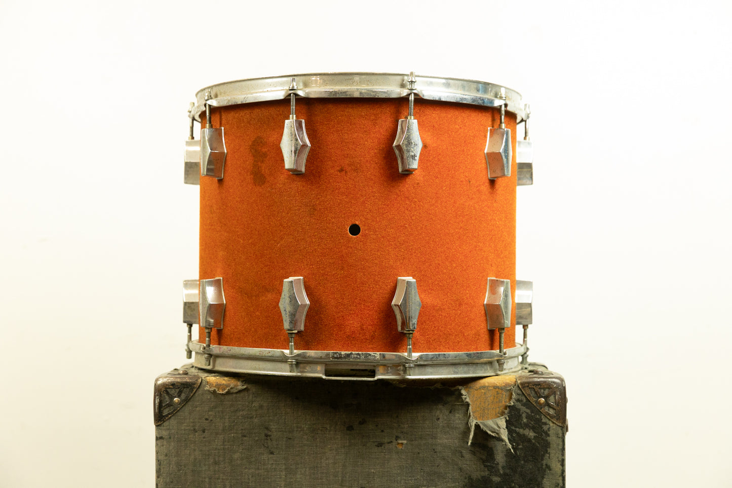 Vintage Fibes 12x15 Red Fivel Parade Snare Drum