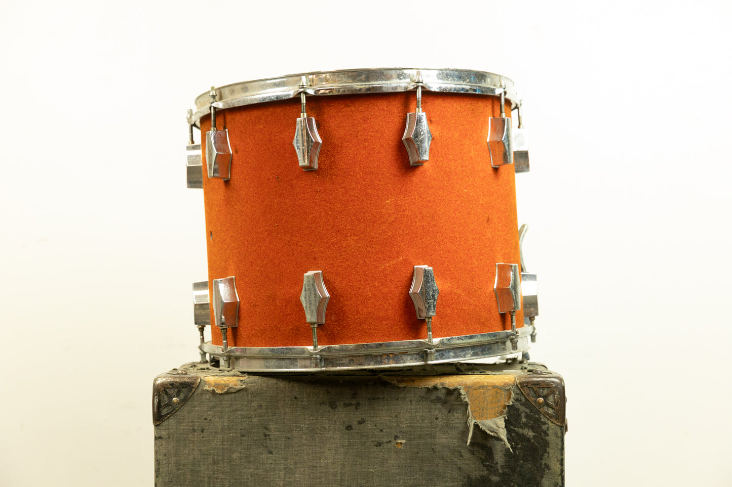 Vintage Fibes 12x15 Red Fivel Parade Snare Drum