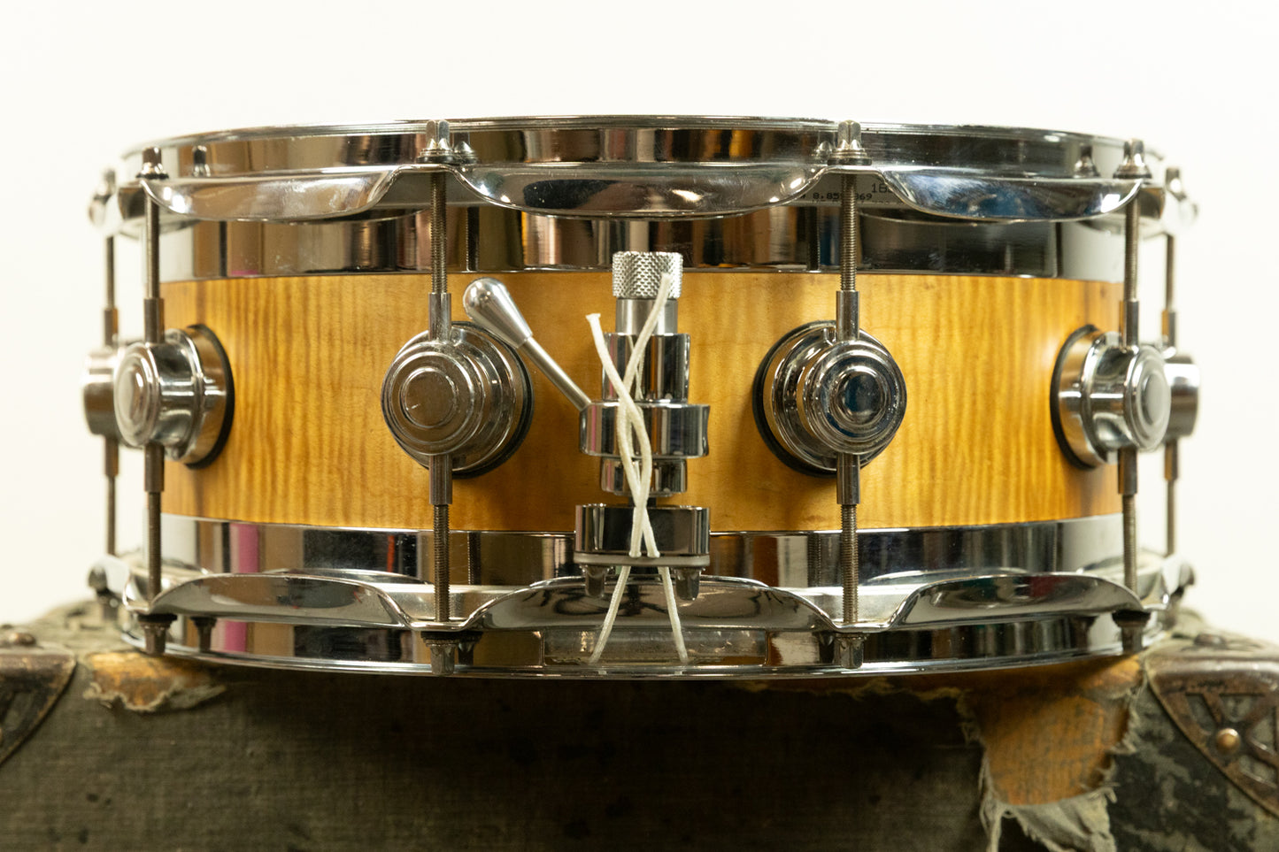 2001 DW 6x14 Natural Satin Oil Edge Snare Drum