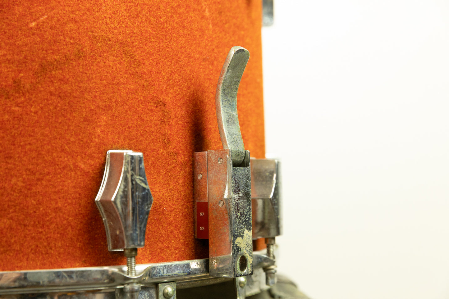 Vintage Fibes 12x15 Red Fivel Parade Snare Drum