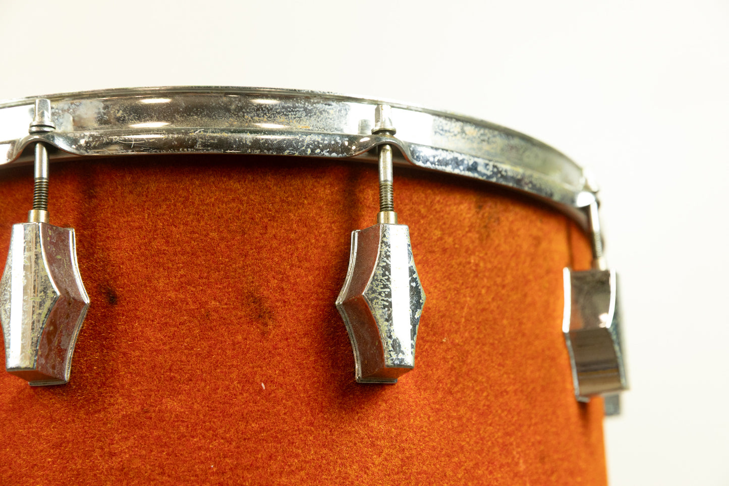 Vintage Fibes 12x15 Red Fivel Parade Snare Drum