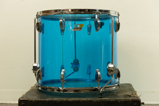 1970s Ludwig 16x18 Blue Vistalite Floor Tom