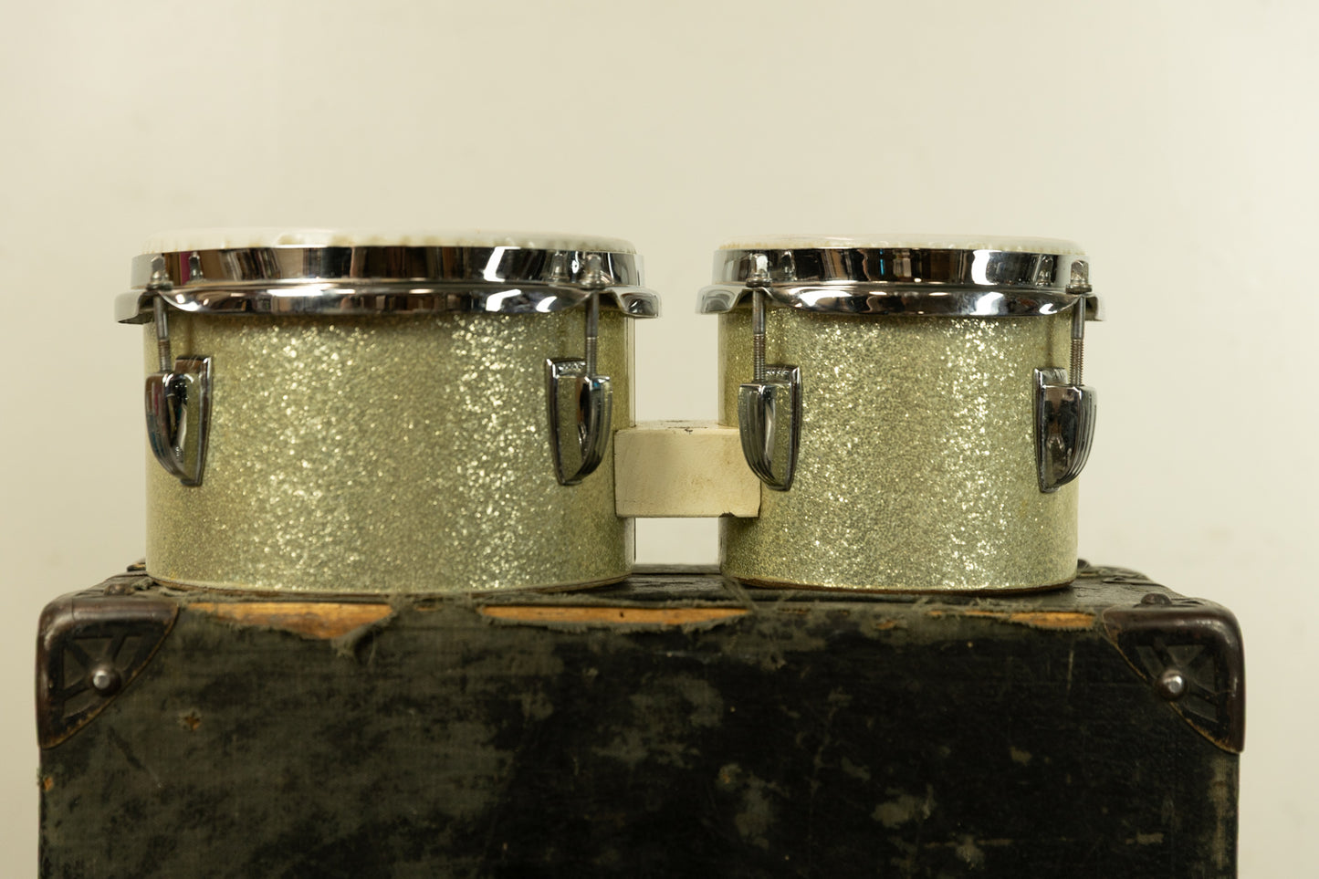1960s Ludwig Silver Sparkle Bongos