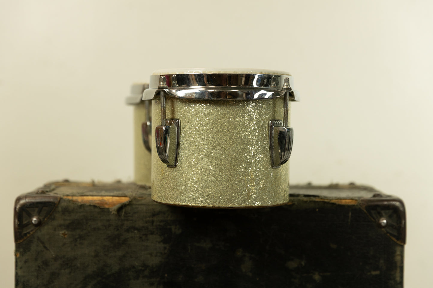 1960s Ludwig Silver Sparkle Bongos