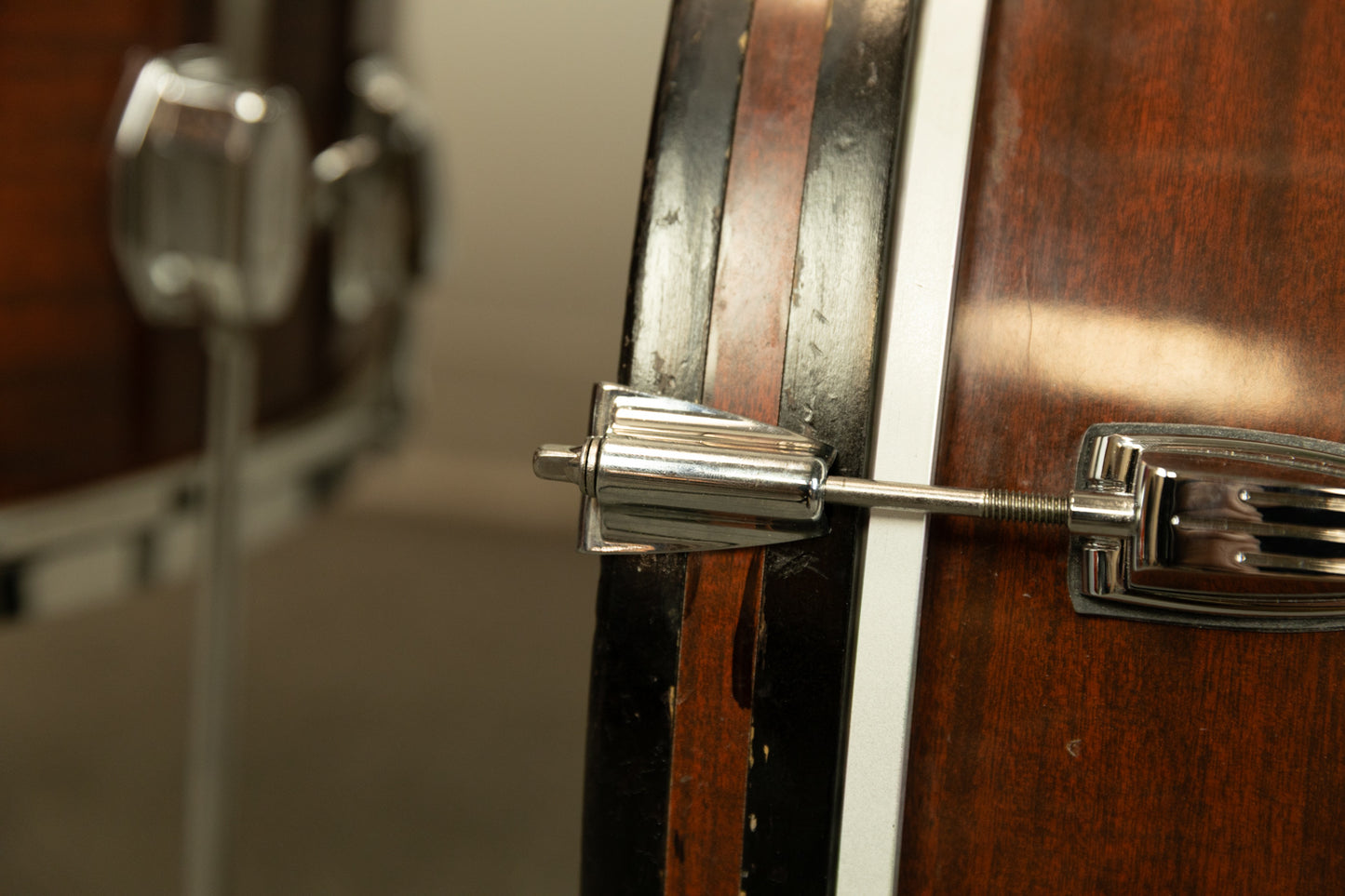 1970s Ludwig Mahogany Cortex "Classic Maple" Drum Set