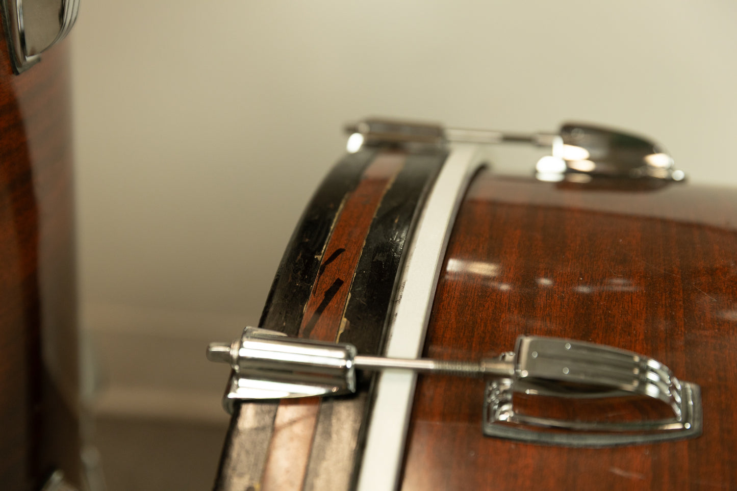 1970s Ludwig Mahogany Cortex "Classic Maple" Drum Set