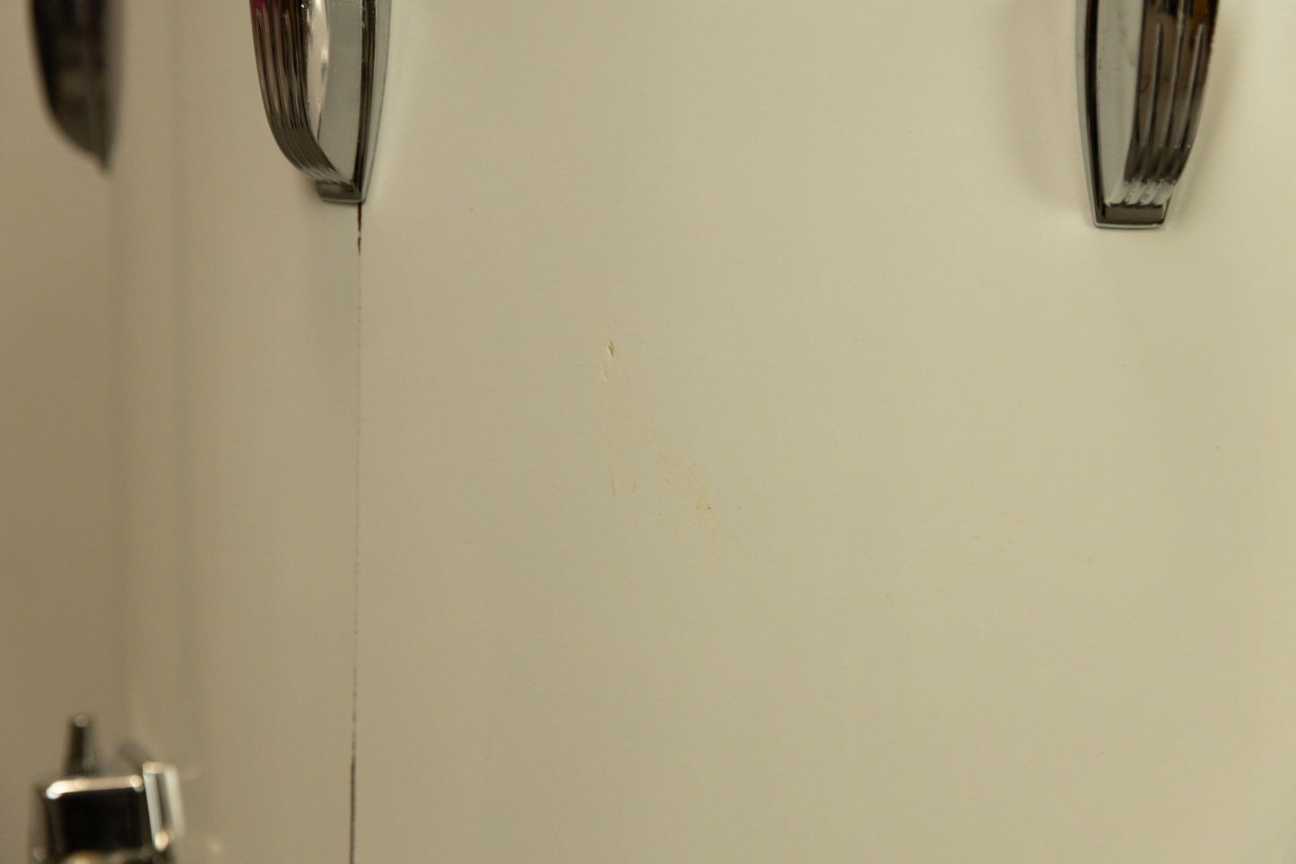 1970s Ludwig White Cortex 14x24 12x15 and 16x18 Drum Set