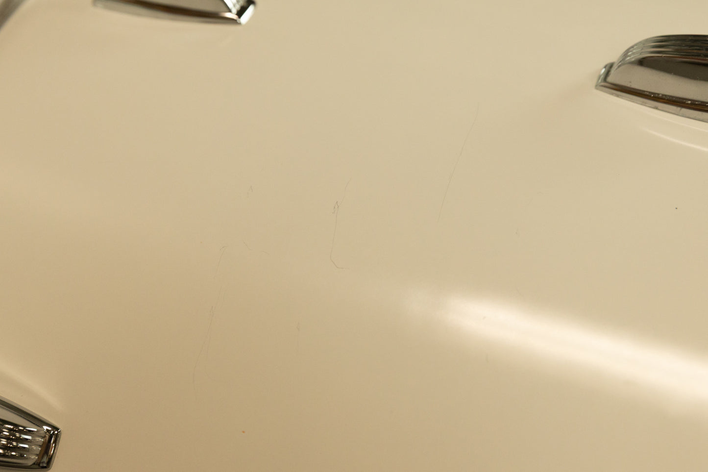 1970s Ludwig White Cortex 14x24 12x15 and 16x18 Drum Set