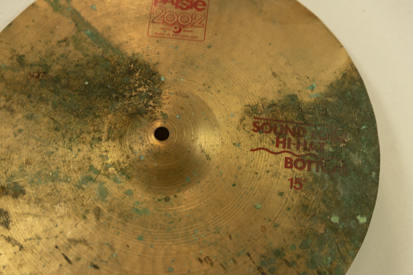 Paiste 15" 2002 Sound Edge Hi Hat Cymbal 1256g