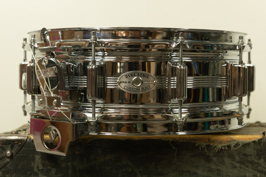 Vintage Rogers 5x14 Metal Dynasonic Snare Drum