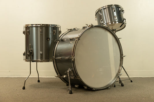 1970s Tama Imperialstar Royal Pewter Drum Set 14x26 9x13 and 16x16