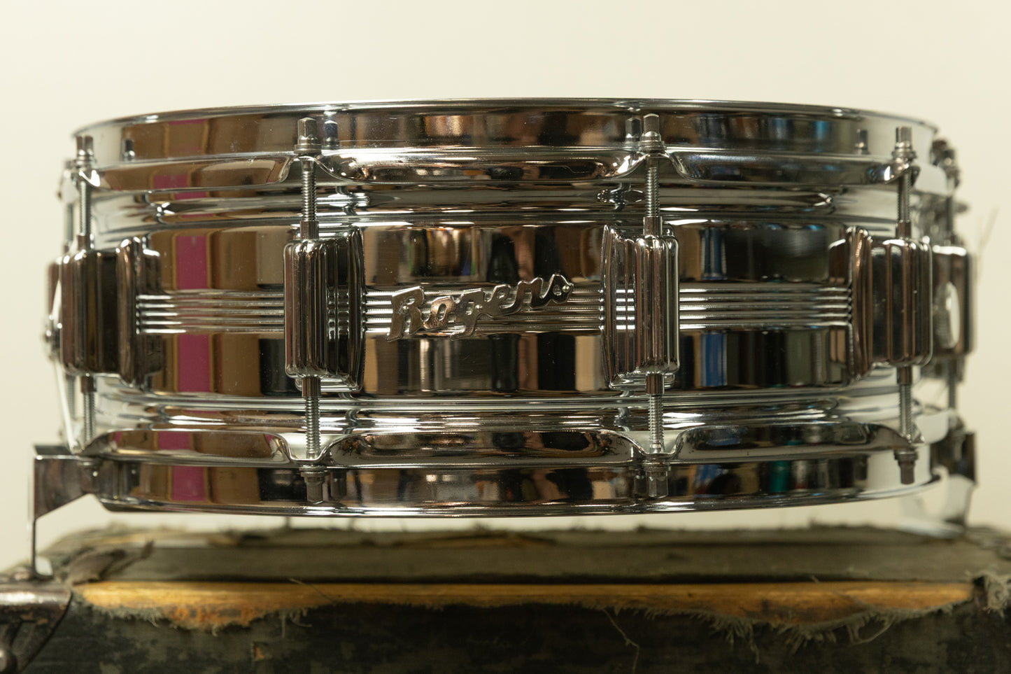 Vintage Rogers 5x14 Metal Dynasonic Snare Drum