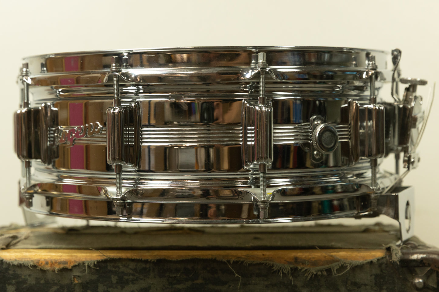 Vintage Rogers 5x14 Metal Dynasonic Snare Drum