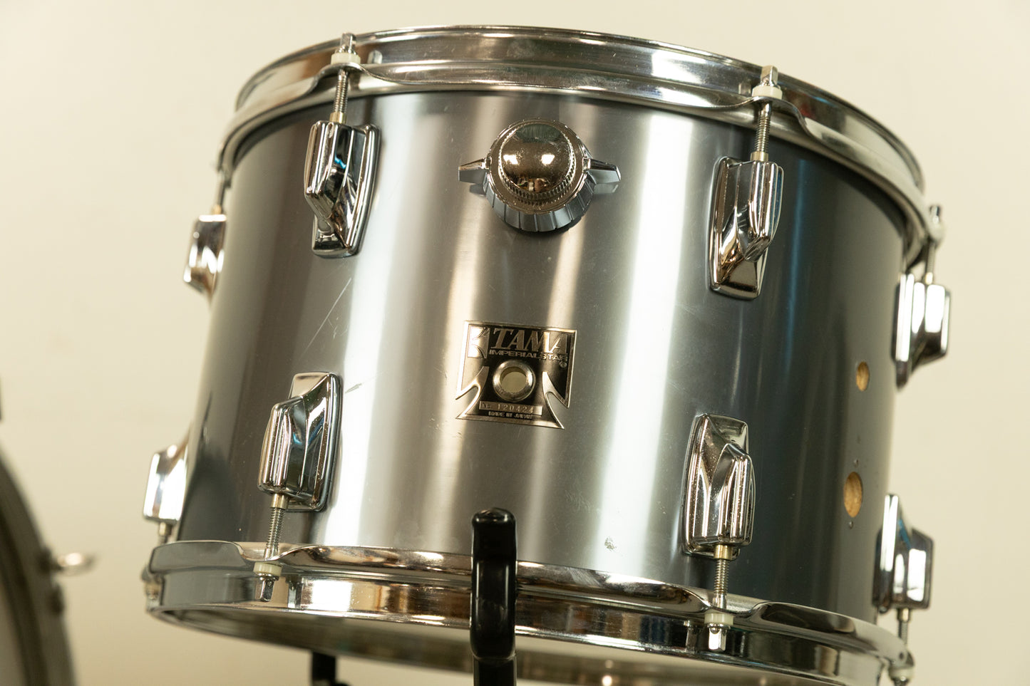 1970s Tama Imperialstar Royal Pewter Drum Set 14x26 9x13 and 16x16