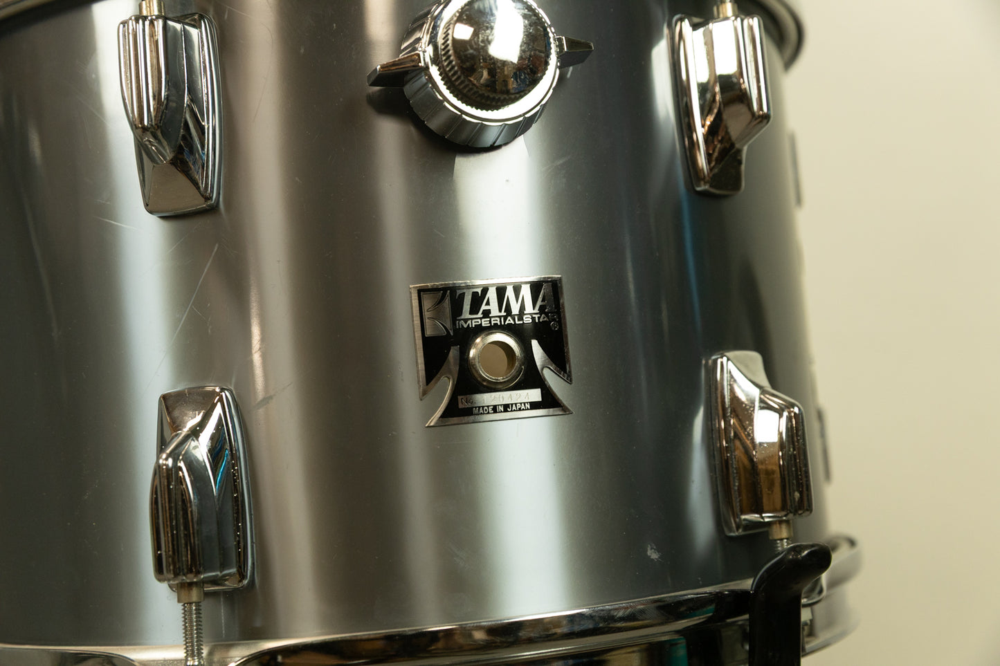 1970s Tama Imperialstar Royal Pewter Drum Set 14x26 9x13 and 16x16