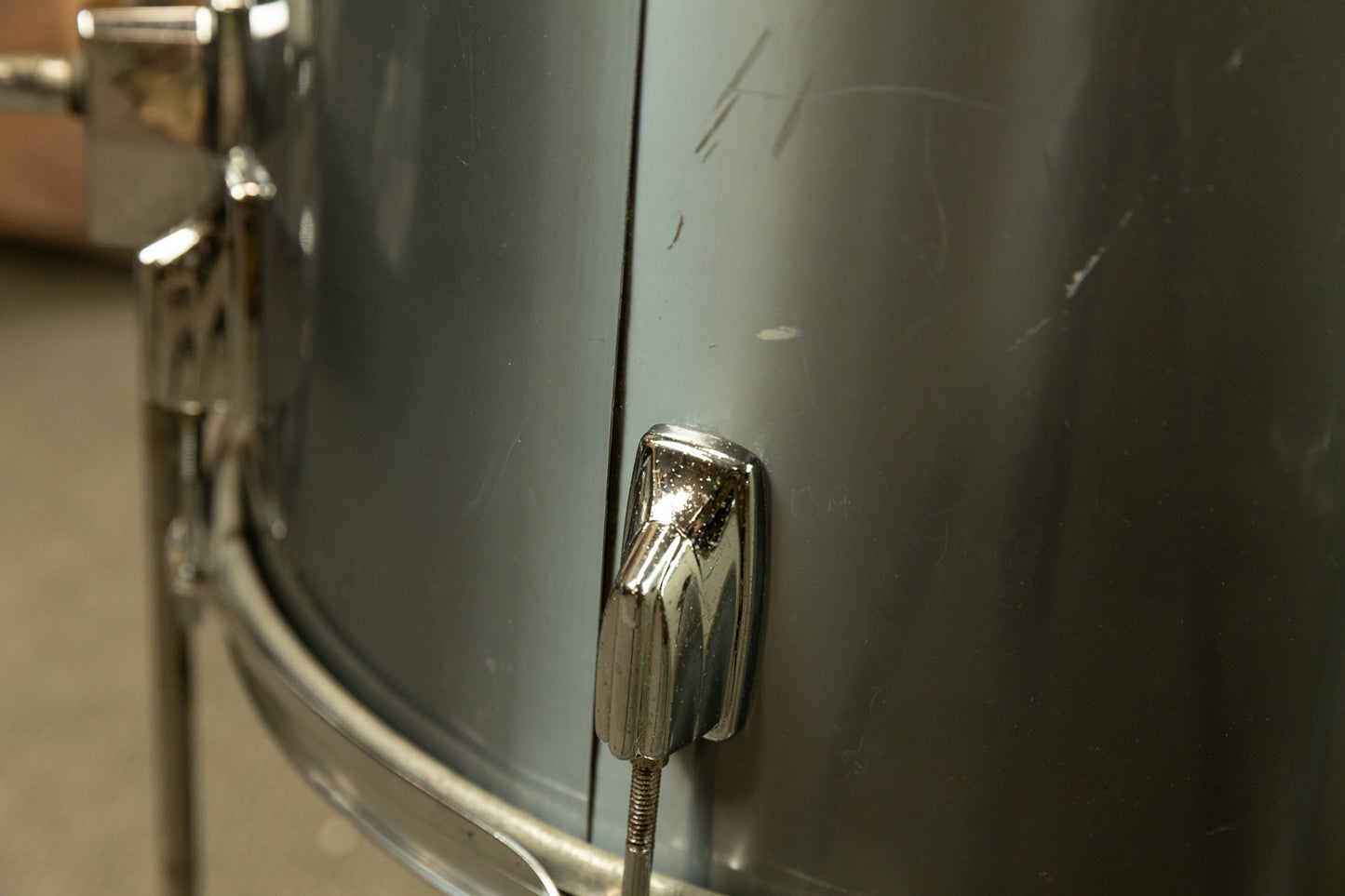 1970s Tama Imperialstar Royal Pewter Drum Set 14x26 9x13 and 16x16