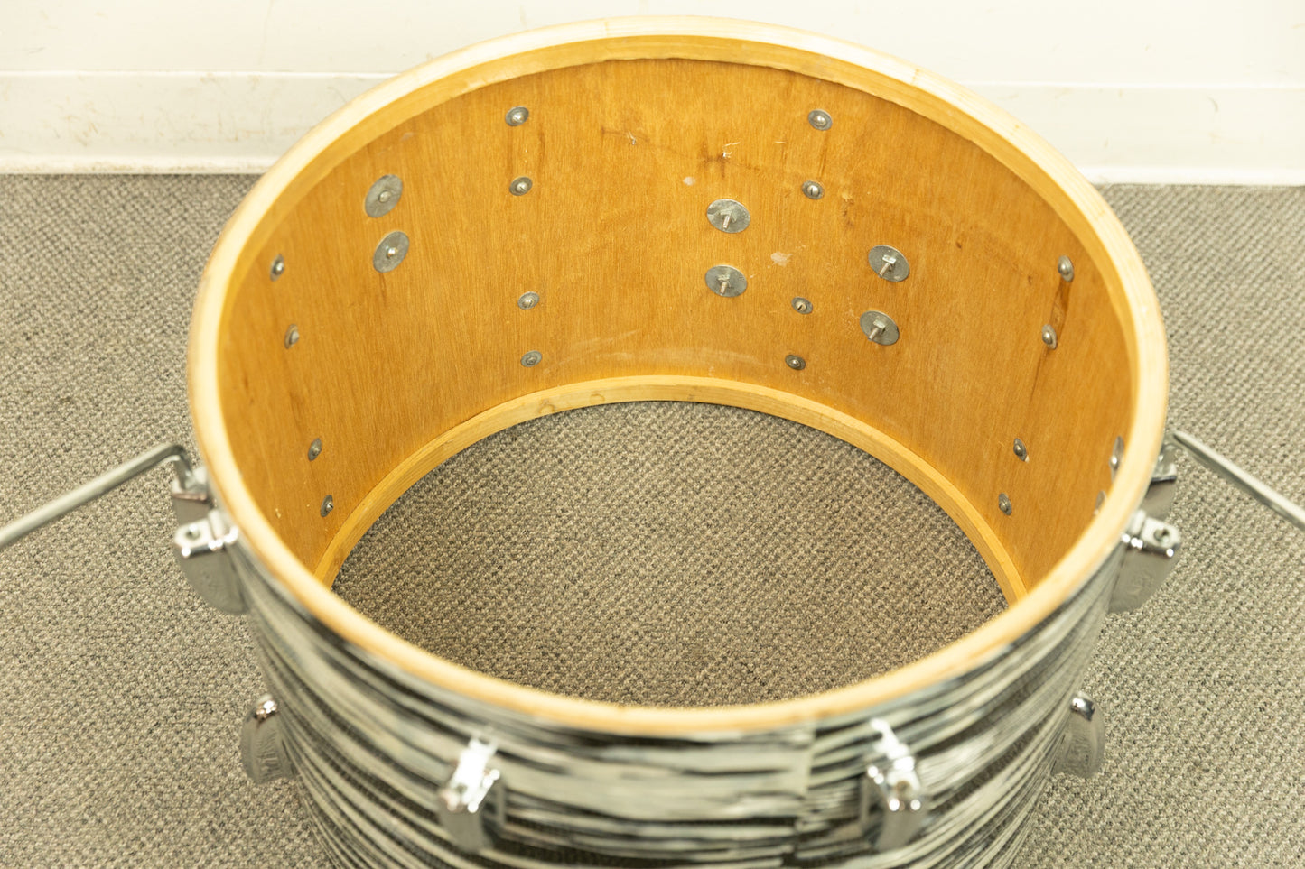 1970s Pearl Thunder King Black Tiger Pearl Drum Set