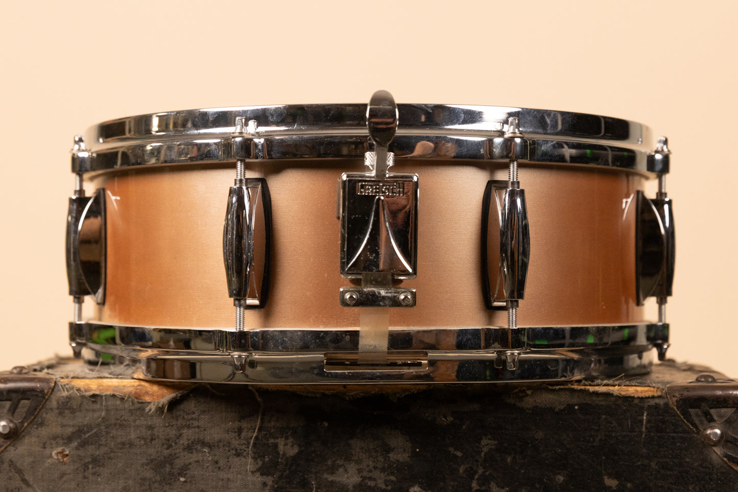 2000s Gretsch 5x14 Renown Champagne Silk Snare Drum