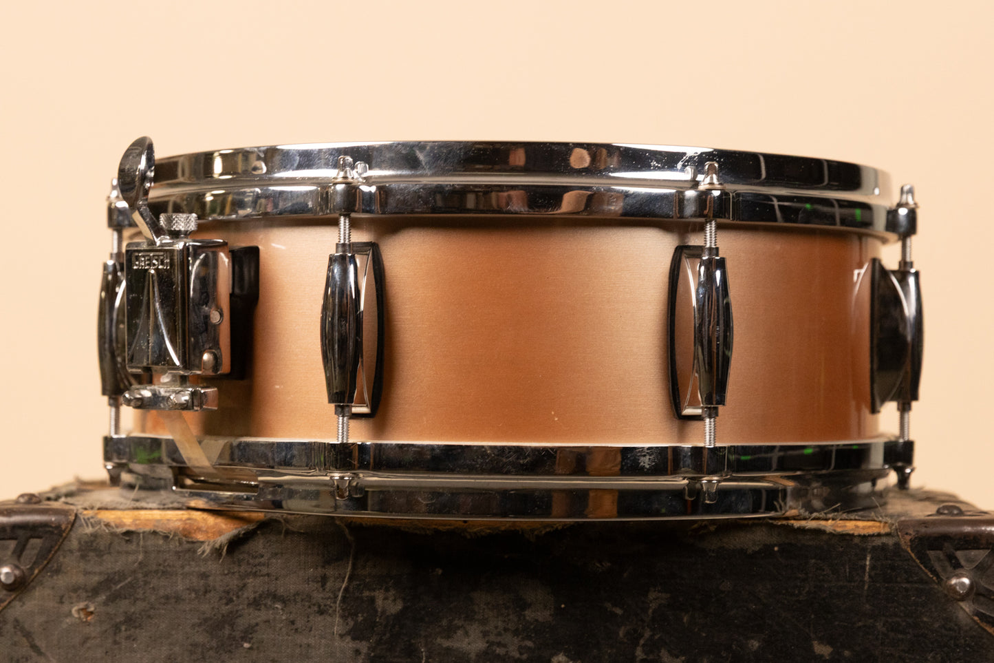2000s Gretsch 5x14 Renown Champagne Silk Snare Drum
