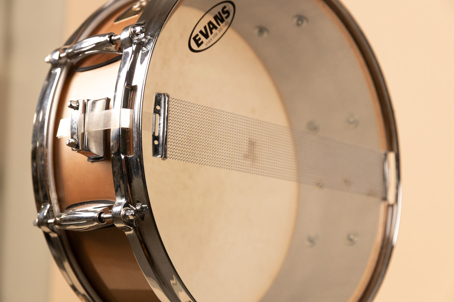 2000s Gretsch 5x14 Renown Champagne Silk Snare Drum