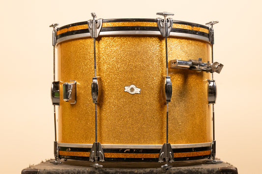 Vintage Camco 14x20 Gold Sparkle Tuxedo Bass Drum