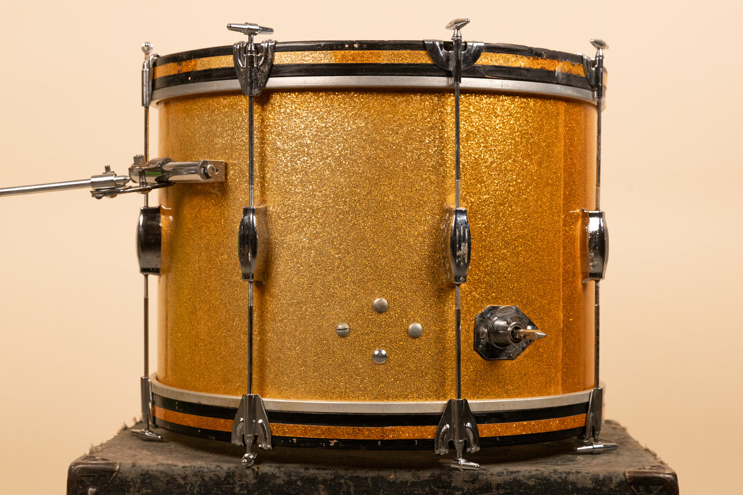 Vintage Camco 14x20 Gold Sparkle Tuxedo Bass Drum