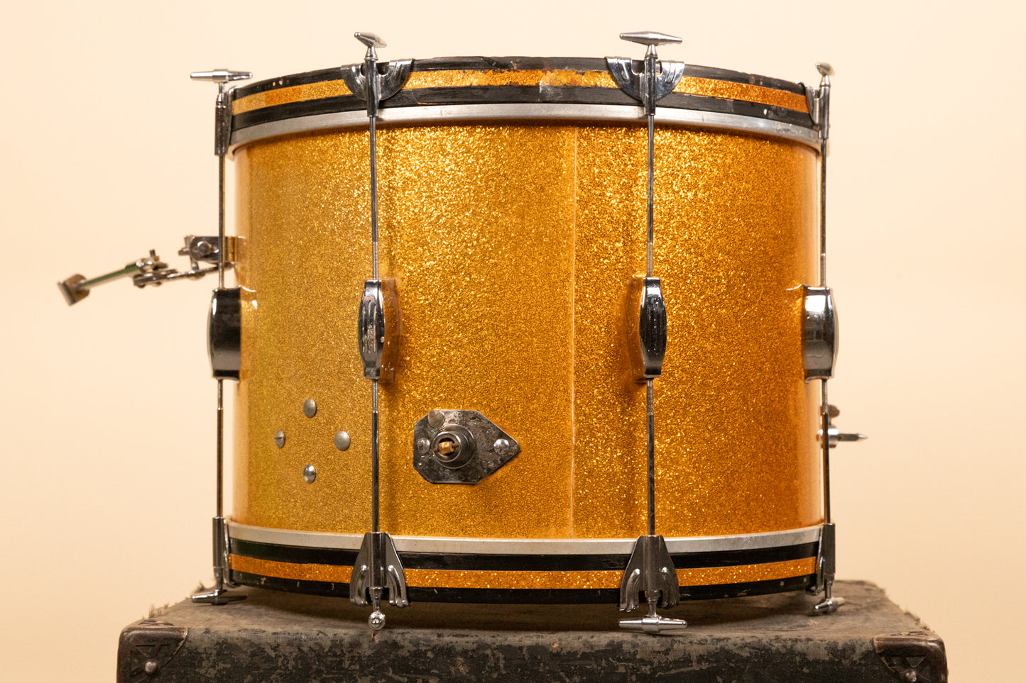 Vintage Camco 14x20 Gold Sparkle Tuxedo Bass Drum
