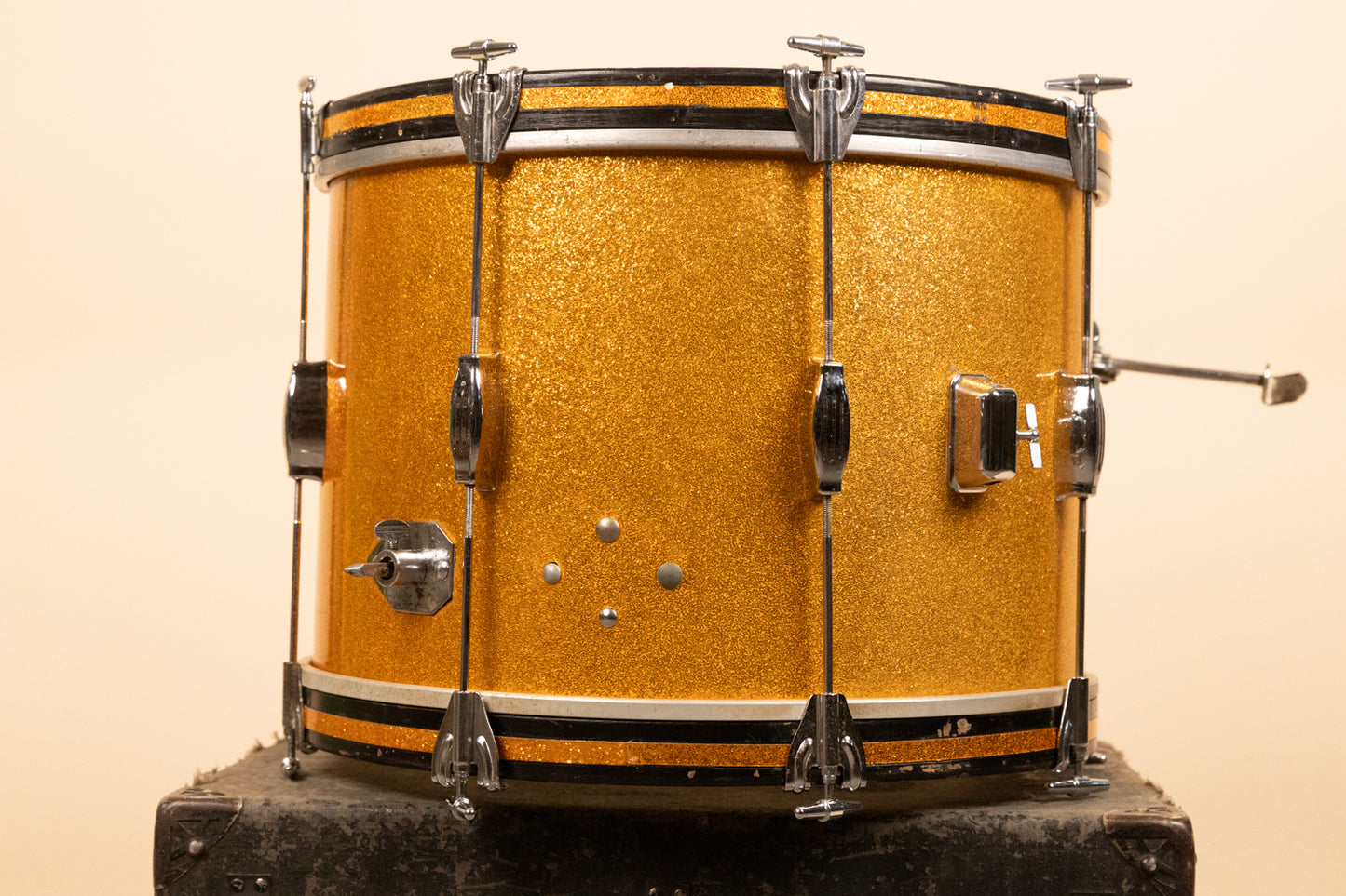 Vintage Camco 14x20 Gold Sparkle Tuxedo Bass Drum