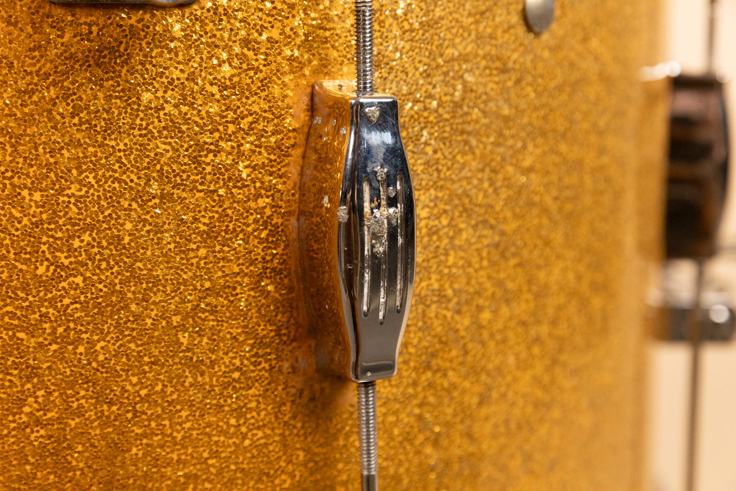 Vintage Camco 14x20 Gold Sparkle Tuxedo Bass Drum