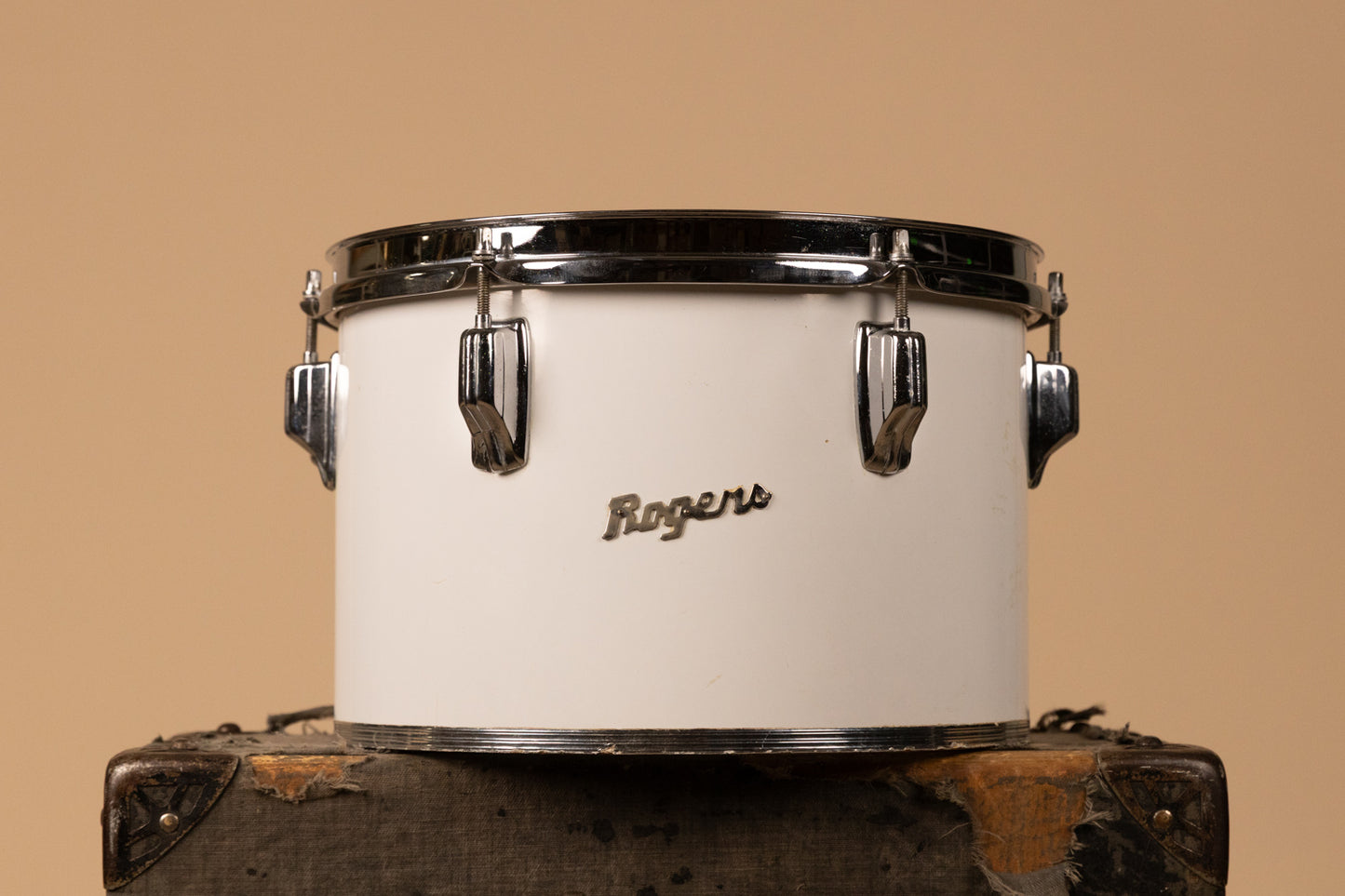 1970s Rogers 8x12" New England White Concert Tom