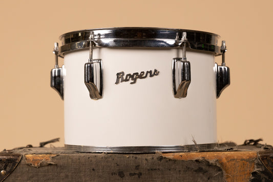 1970s Rogers 7x10" New England White Concert Tom