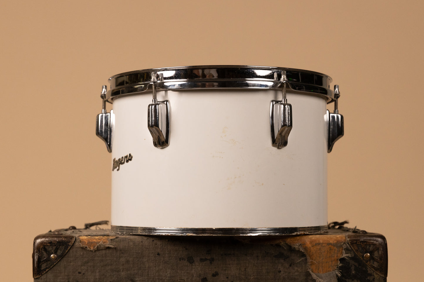 1970s Rogers 8x12" New England White Concert Tom