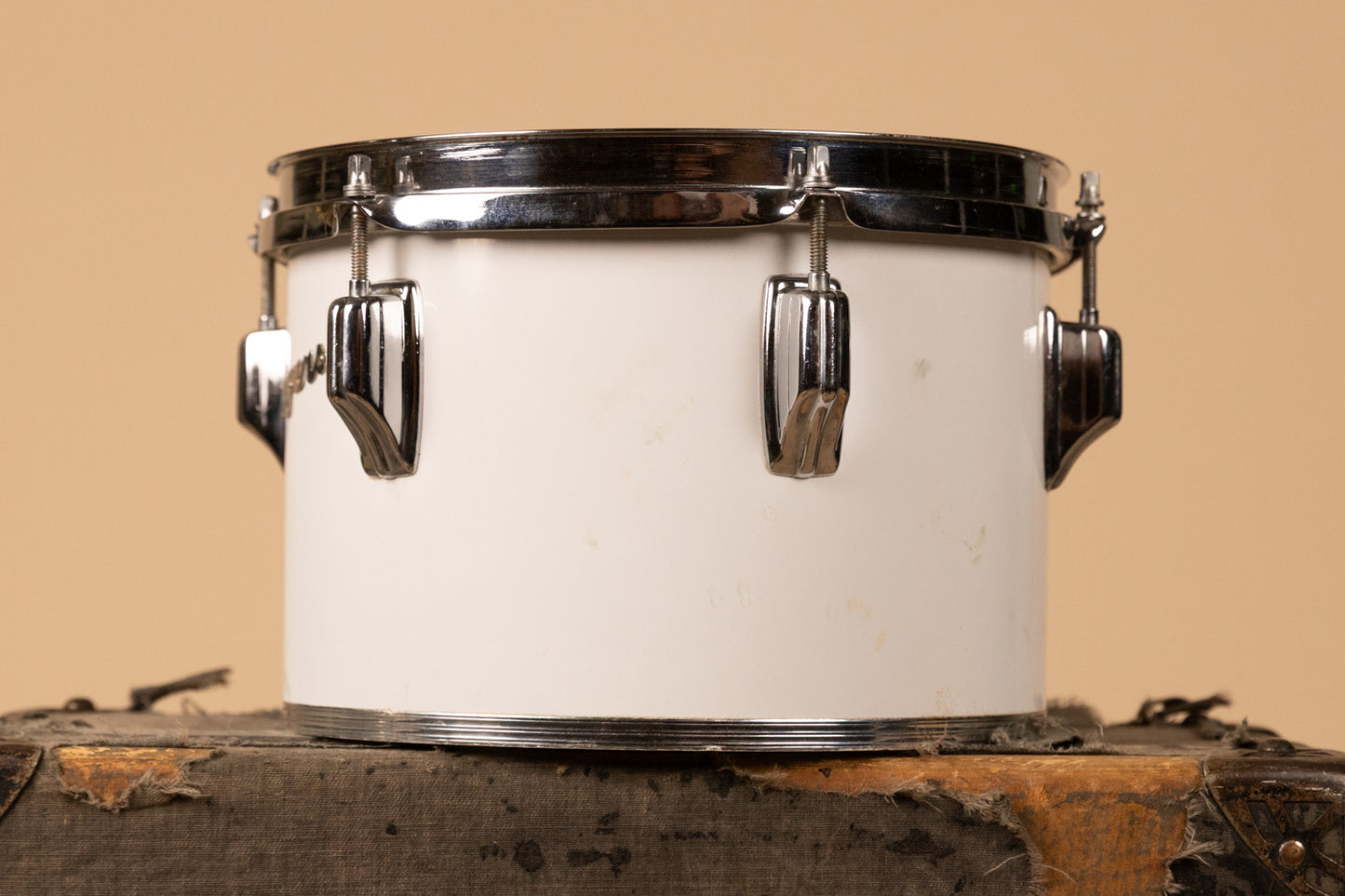 1970s Rogers 7x10" New England White Concert Tom