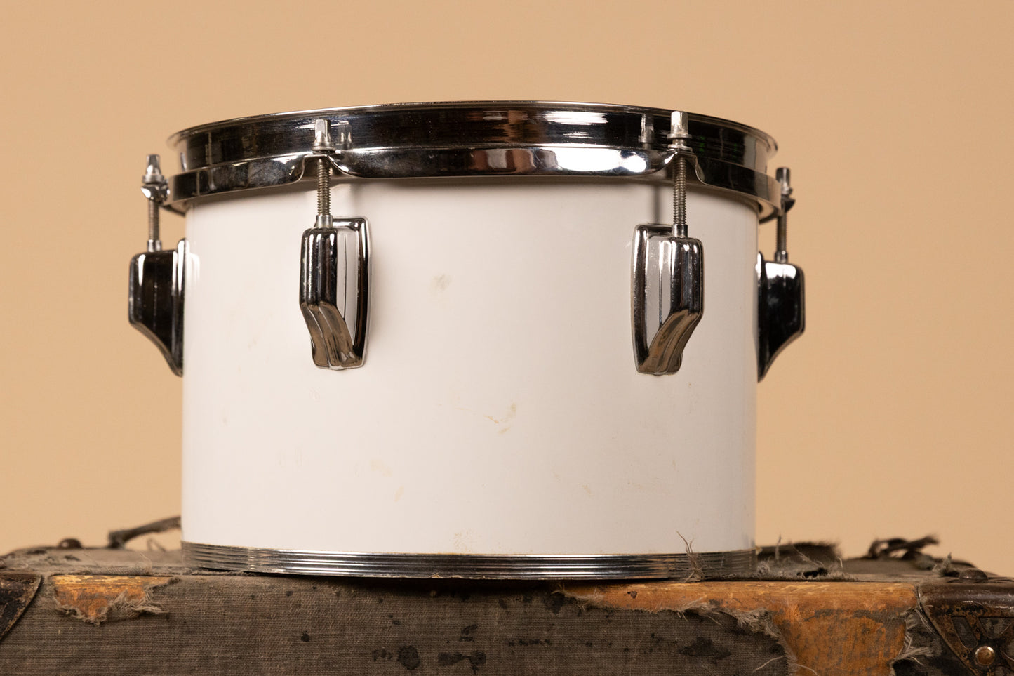 1970s Rogers 7x10" New England White Concert Tom