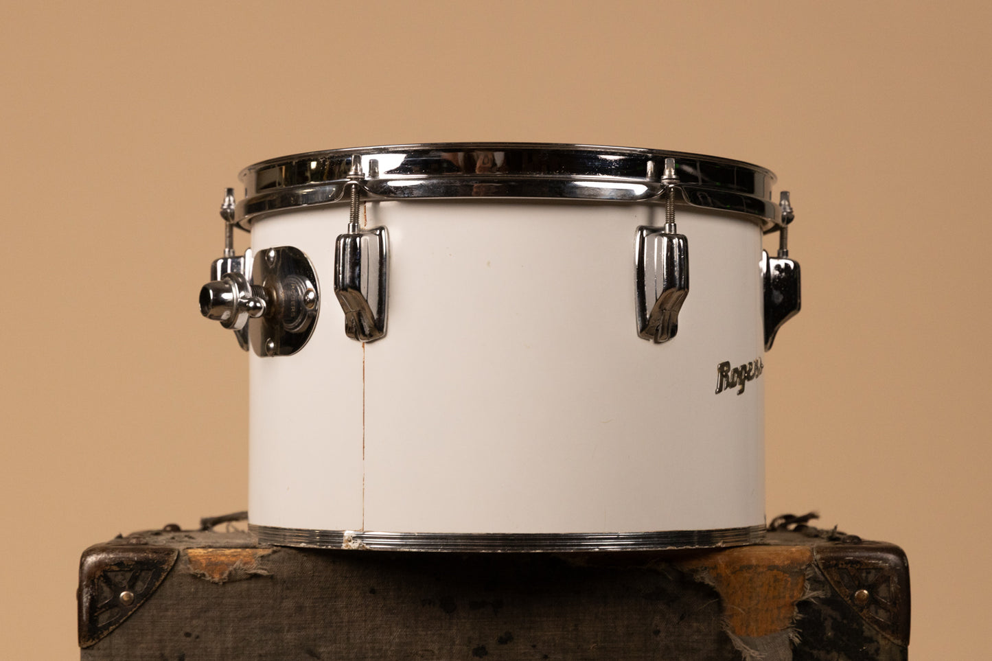 1970s Rogers 8x12" New England White Concert Tom