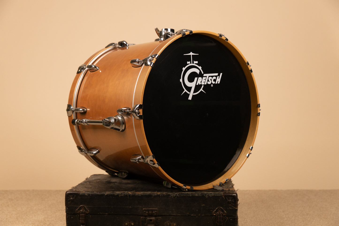 2000s Gretsch Renown 18x22 Champagne Silk Bass Drum