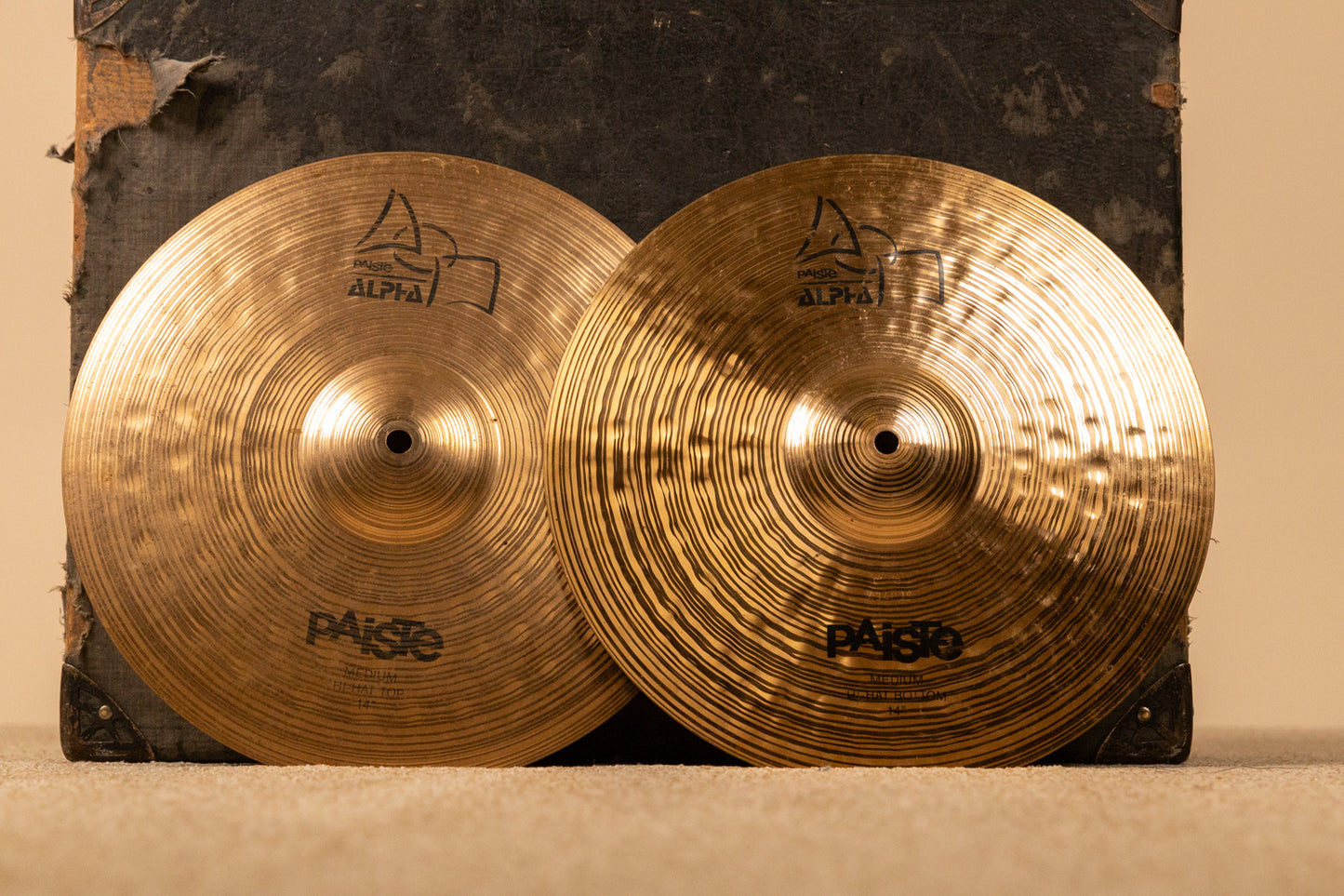 Paiste 14" Alpha Medium Hi Hat Cymbals 912g 1075g