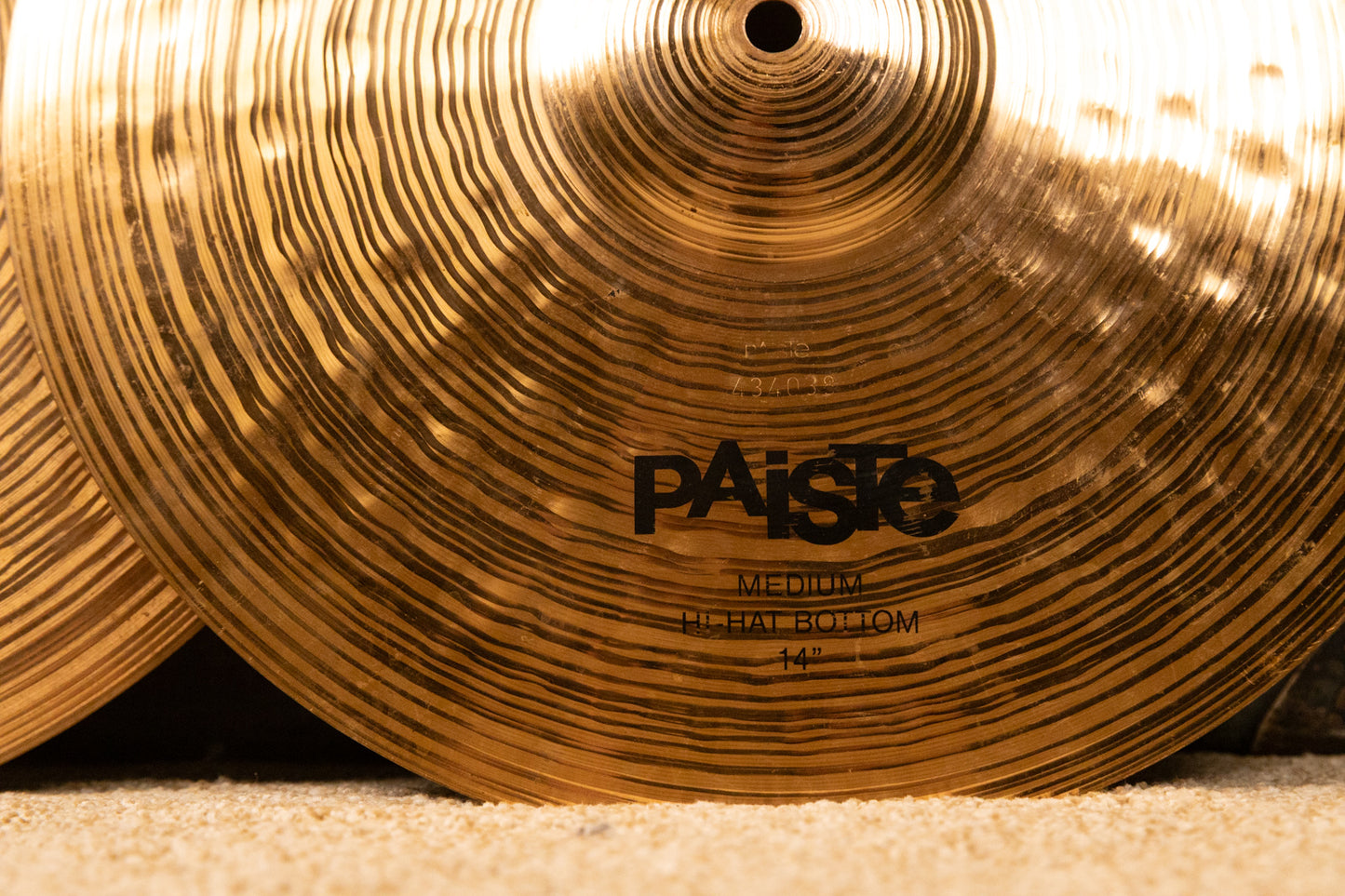 Paiste 14" Alpha Medium Hi Hat Cymbals 912g 1075g