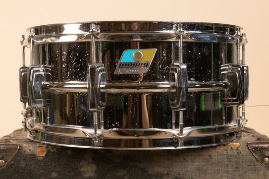 1970s Ludwig 6.5x14 LM402 Supraphonic Snare Drum