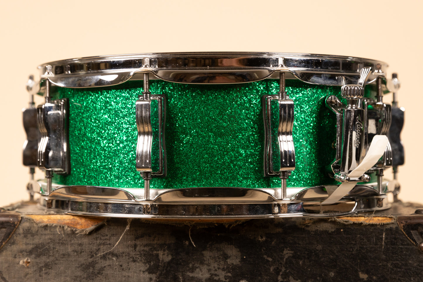 Ludwig Legacy 5x14 Green Sparkle Snare Drum