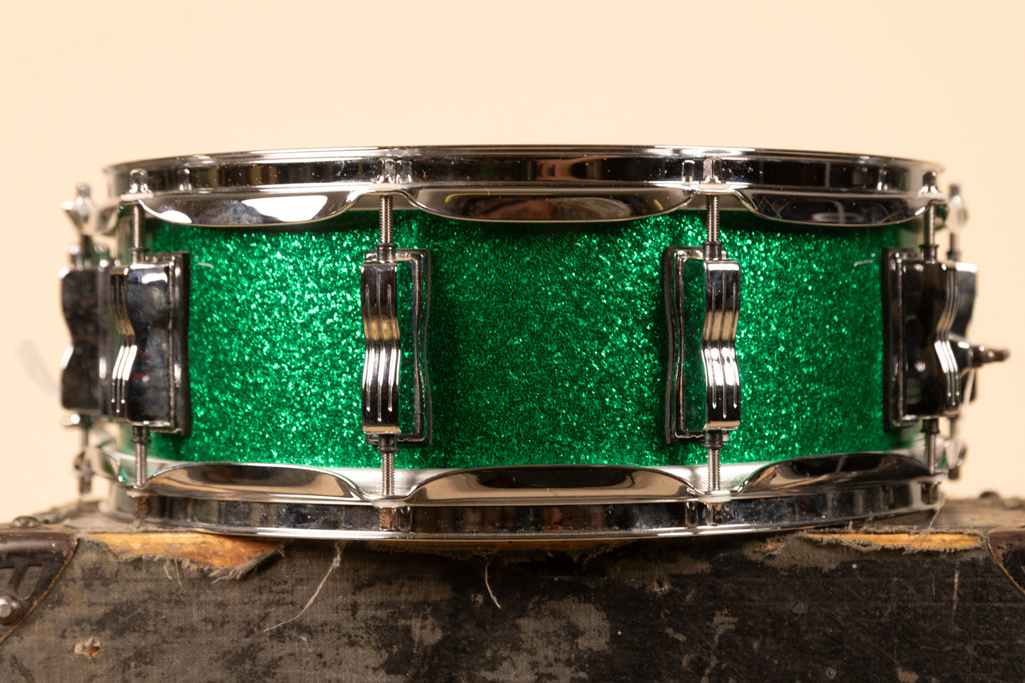 Ludwig Legacy 5x14 Green Sparkle Snare Drum