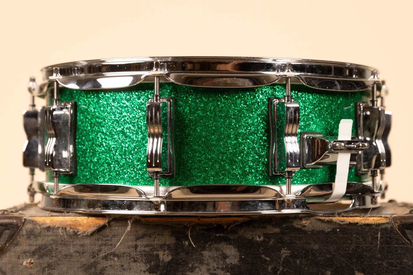 Ludwig Legacy 5x14 Green Sparkle Snare Drum